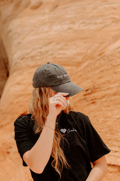 'change starts with you' Adjustable Hat