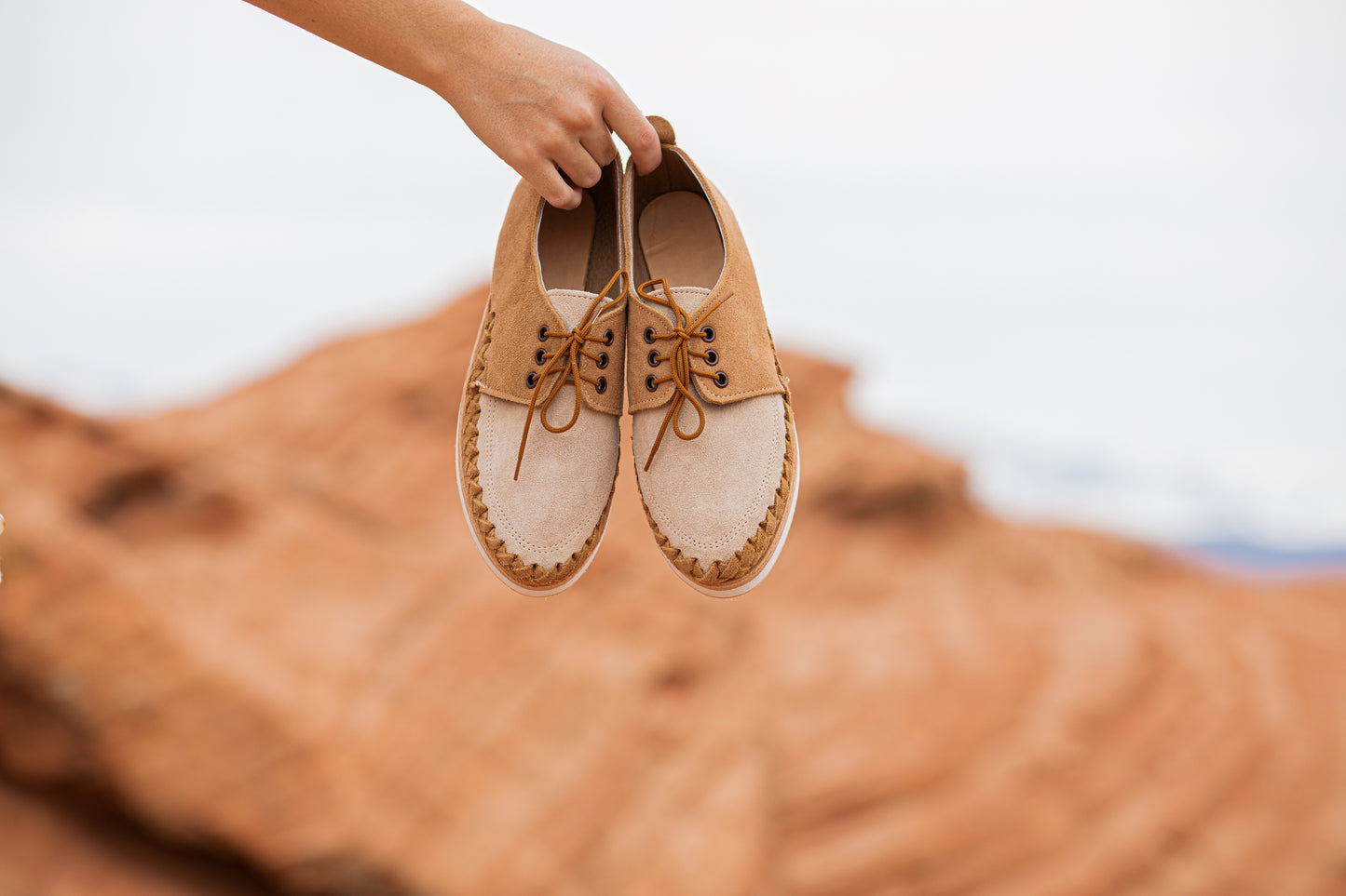 Women's Two-Toned 100% Suede Shoe