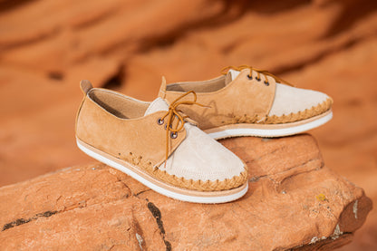 Women's Two-Toned 100% Suede Shoe