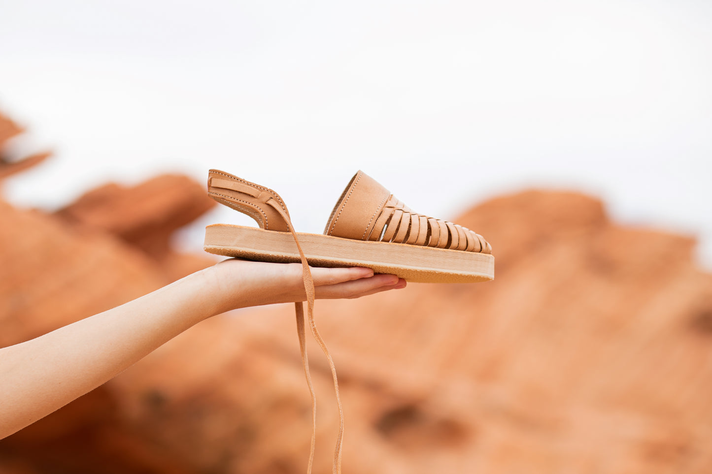 Women's Brown 100% Leather Sandal