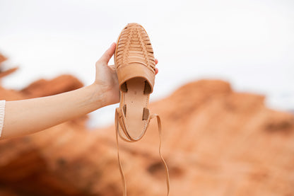 Women's Brown 100% Leather Sandal